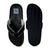 NORTY Men's Sandals for Beach, Casual, Outdoor & Indoor Flip Flop 11166 Black Prepack