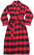NORTY Mens S-2XL Red Buffalo Plaid Robe 34108