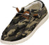 Norty Mens 8-13 Green Camo Laceup Boat Shoes