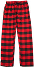 NORTY Womens S-XL Red Buff Plaid Pajama Pants 34090 Prepack
