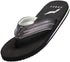 Norty Mens Flip Flop Sandal Black   11015