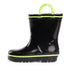 NORTY Tod Boys 6-10 Black/Lime Rain Boot 16400 Prepack