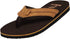 Norty Mens Flip Flop Sandal Brown Camel   11130