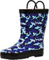 NORTY Tod Boys 6-10 Blue Camo Shark Rain Boot 16205