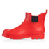 Norty Women 6 Chelsea Ankle Rain Boot Red Matte