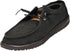 Norty Mens 8-13 Black Laceup Boat Shoes