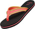 Norty WOMENS 5-10 SANDAL FLIP FLOP CORAL BLACK