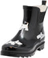 NORTY Womens 6-11 Black Dog 6 Rain Boots 16560 Prepack