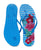Norty Womens EVA Flip Flop Sandal Blue Hibiscus 22018A