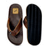 NORTY Men's Sandals for Beach, Casual, Outdoor & Indoor Flip Flop 11165 Brown