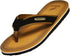 Norty Mens Flip Flop Sandal Black Camel   11118