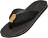 Norty Mens Flip Flop Sandal Black Grey   11113