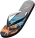 NORTY Mens 8-13 Black/Orange Palm Tree Sandal 22006C