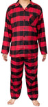 NORTY Big Mens 3XL-5XL Red Plaid Pajama Set 34051X Prepack