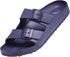 Norty Mens 2 Buckle Slide Clog Navy