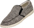 Norty Mens 8-13 Grey Slip-On Boat Shoes