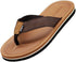 Norty Mens Flip Flop Sandal Brown   11066