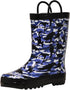 NORTY Tod Boys 6-10 Blue Camo Dino Rain Boot 16206