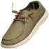 Norty Womens 5-10 Olive Canvas Boat Shoes