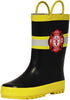 NORTY Tod Boys 6-10 Black Fire Chief Rain Boot 16204