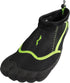 Norty MEN'S 8-13 WATER SHOE 5 TOE BLACK LIME