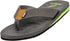 Norty Mens Arch Support Sandal Grey Lime   11202