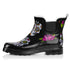 Norty Women 6 Chelsea Ankle Rain Boot Skulls