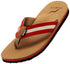 Norty Mens Flip Flop Sandal Camel Red   11024