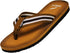 Norty Mens Flip Flop Sandal Camel Brown   11108