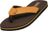 Norty Mens Flip Flop Sandal Brown Tan   11123