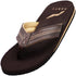 Norty Mens Flip Flop Sandal Brown   11017