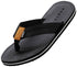 Norty Mens Flip Flop Sandal Black   11067