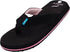 Norty WOMENS 5-10 SANDAL FLIP FLOP BLACK PINK   15417