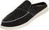 Norty Mens 8-13 Black Slip-On Boat Shoes Prepack