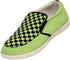 Norty Mens 8-13 Lime Black Slip-On Boat Shoes