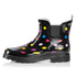 Norty Women 6 Chelsea Ankle Rain Boot Multi Dot