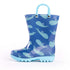 NORTY Tod Boys 6-10 Blue Whales Rain Boot  20000