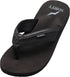 Norty Mens Flip Flop Sandal Black   13005