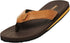 Norty Mens Flip Flop Sandal Brown Tan   11141