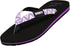 Norty WOMENS 5-10 SANDAL BLACK PURPLE   12100