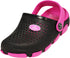 Norty TODDLER GIRL SIZES 6-11 CLOG FUCHSIA BLACK