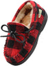 NORTY Tod Boys 6-10 Red Plaid Slippers 16980