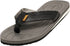 Norty Mens Flip Flop Sandal Grey Black   11140