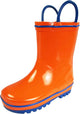 Norty Toddlers Big Kids Boys Girls Waterproof Rubber Rain Boots, 39815