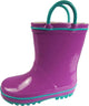 Norty Toddlers Big Kids Boys Girls Waterproof Rubber Rain Boots, 39815