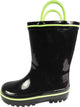 Norty Toddlers Big Kids Boys Girls Waterproof Rubber Rain Boots, 39828