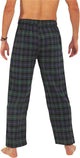 Norty Mens Cotton Yarn Flannel Pajama Lounge Sleep Pant - 16 Prints Available, 39974