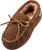 NORTY Toddler Boys Girls Unisex Suede Leather Moccasin Slip On Slippers, 40593