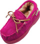 NORTY Toddler Boys Girls Unisex Suede Leather Moccasin Slip On Slippers, 40593