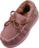 NORTY Toddler Boys Girls Unisex Suede Leather Moccasin Slip On Slippers, 40593